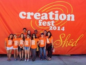 We were volunteers at Creation Fest!